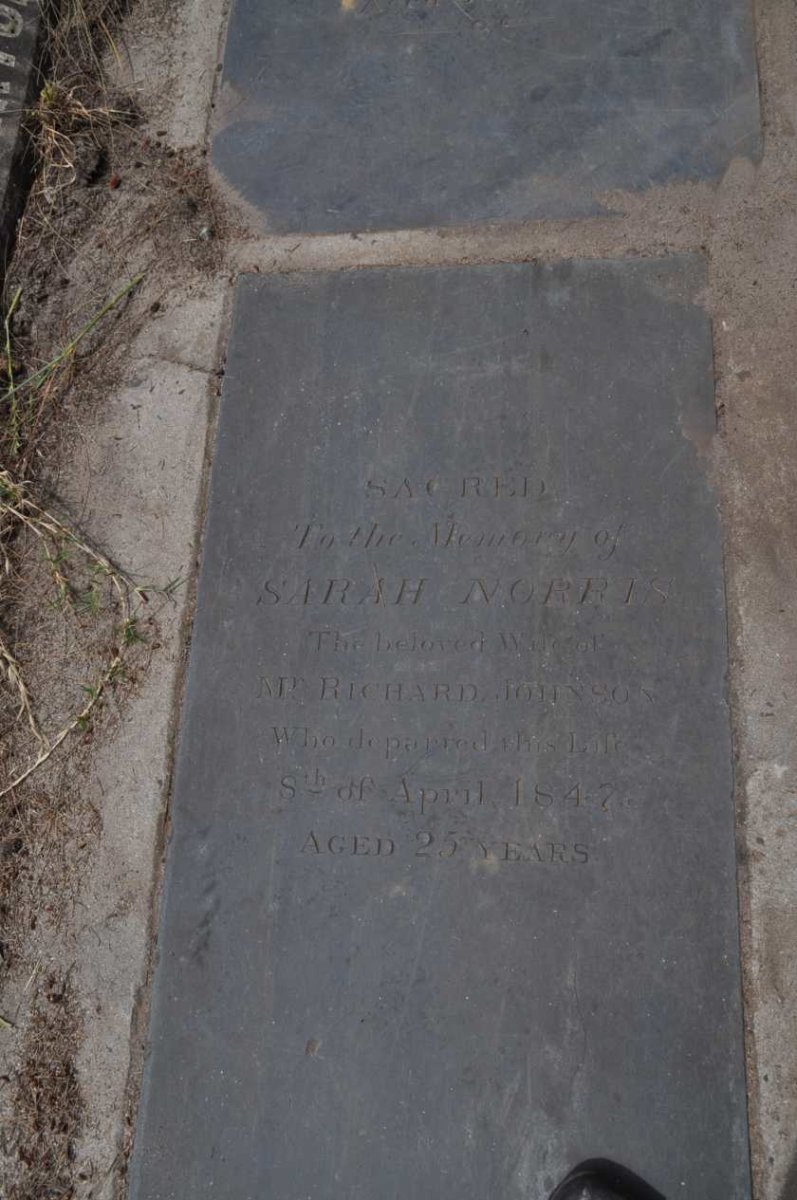 JOHNSON Sarah nee NORRIS -1847