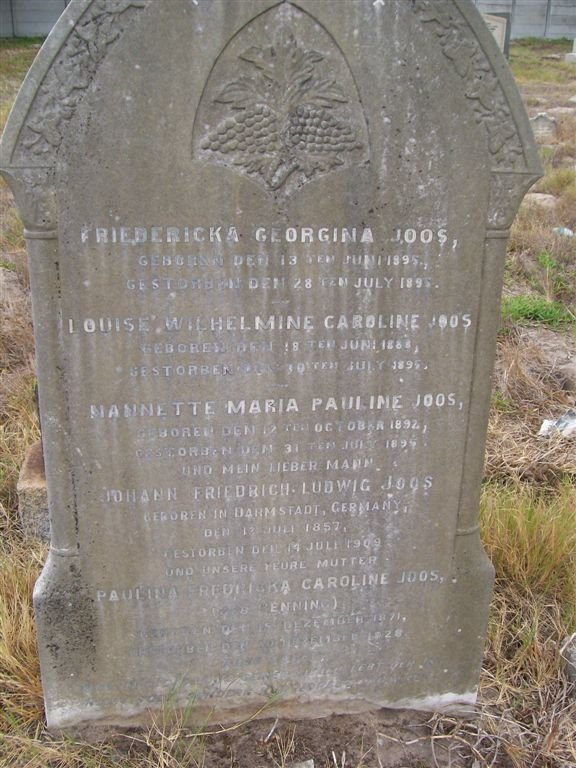 JOOS family grave
