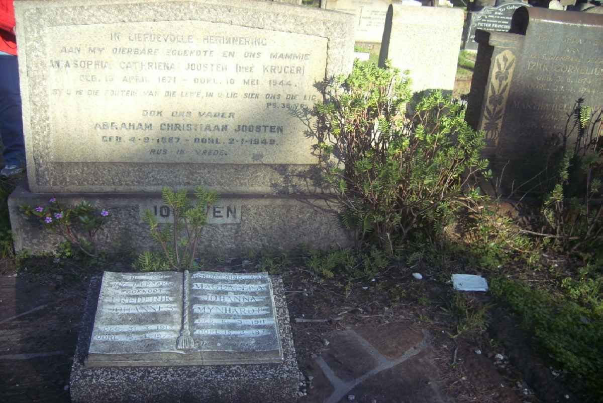 JOOSTEN Abraham Christiaan 1867-1949 &amp; Anna Sophia Cathriena KRUGER 1871-1944