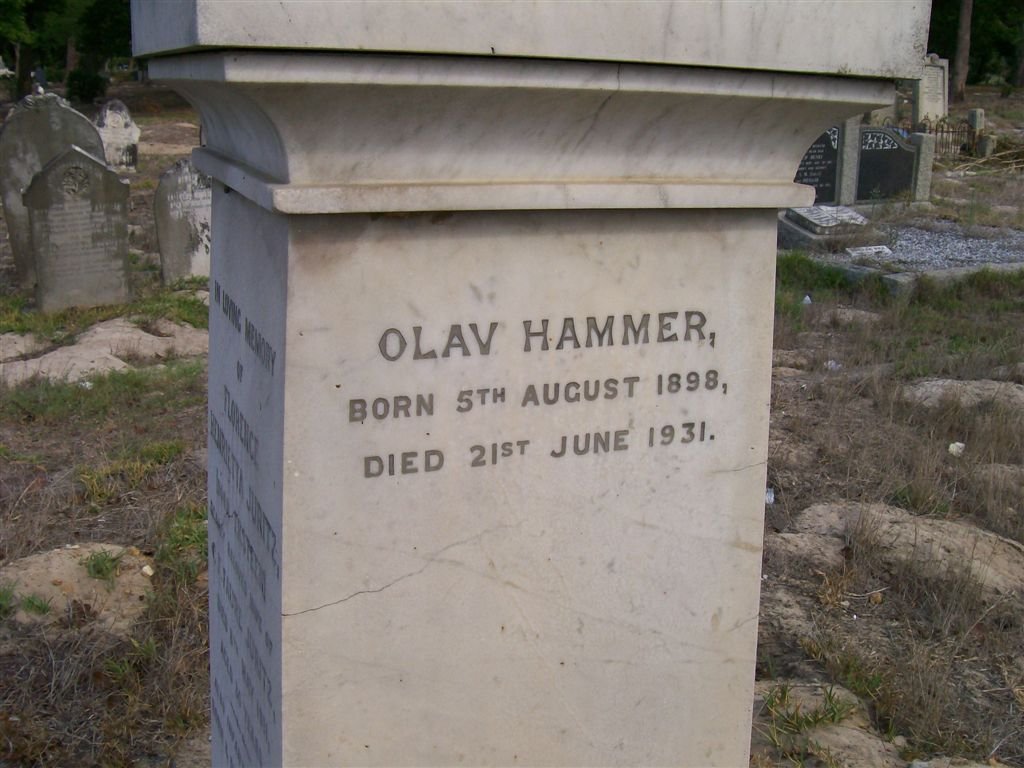 HAMMER Olav 1898-1931