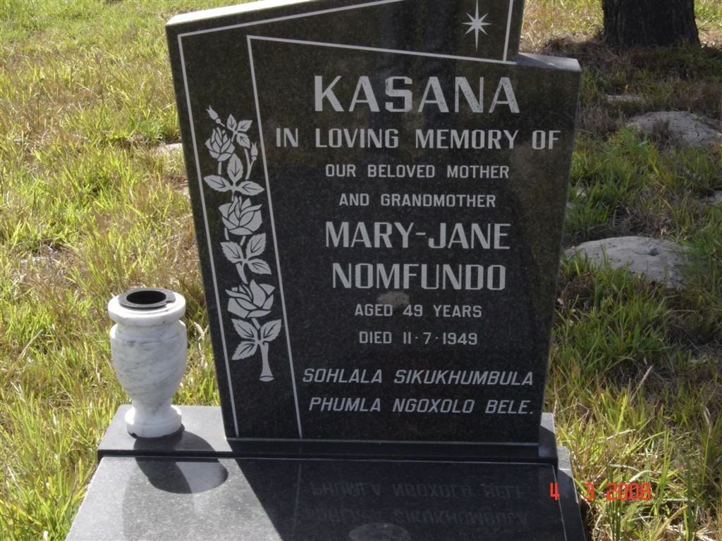KASANA Mary-Jane Nomfundo -1949