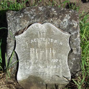 KARSTENS Bertie 1920-1921