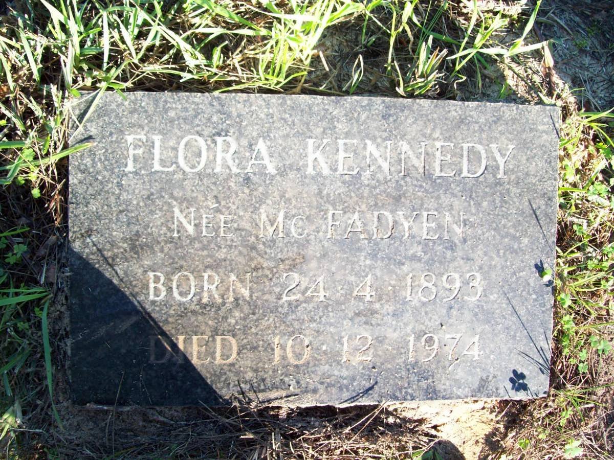 KENNEDY Flora nee McFAYDEN 1893-1974