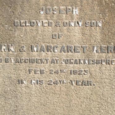 KERR Joseph -1923