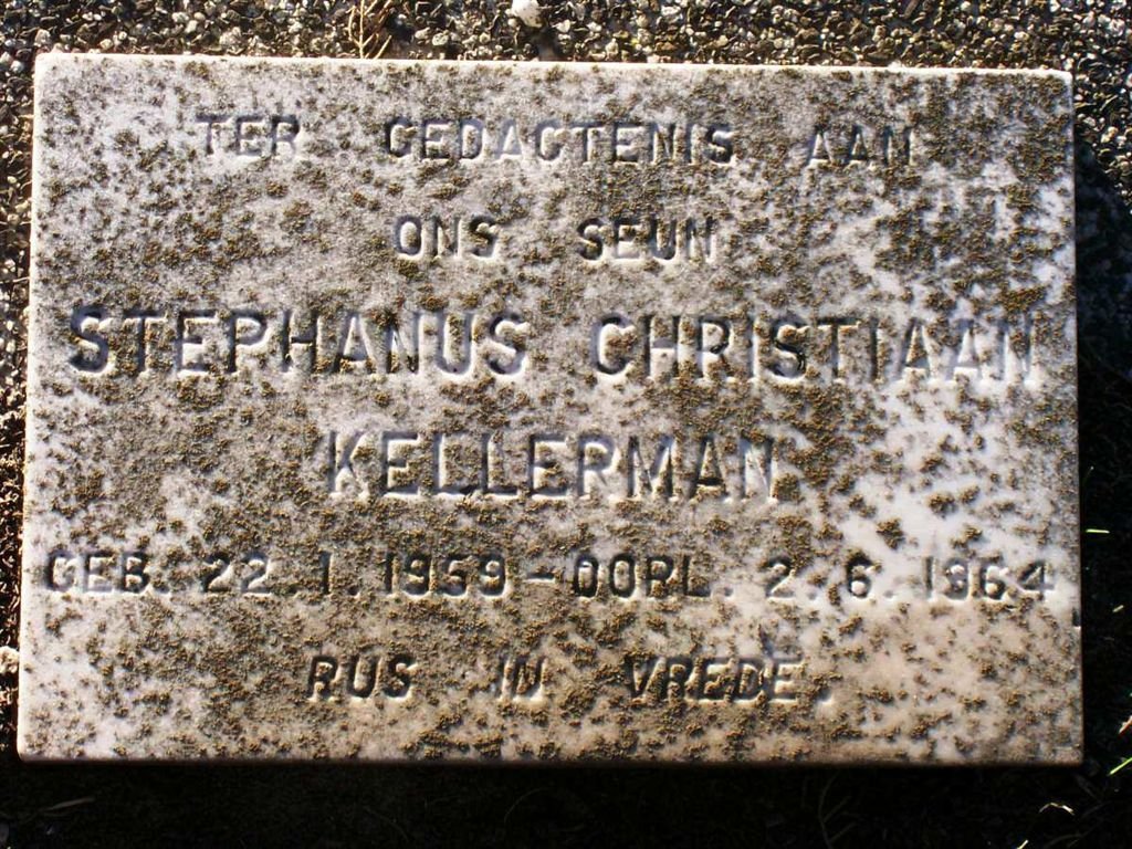 KELLERMAN Stephanus Christiaan 1959-1964