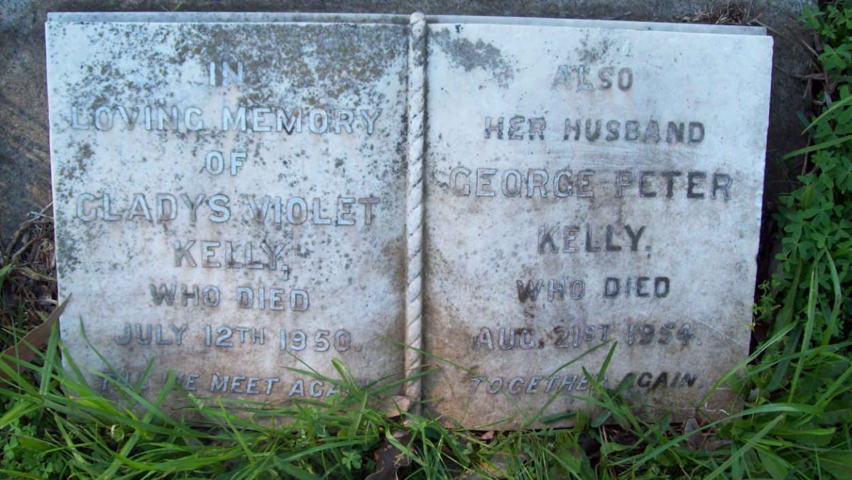 KELLY George Peter  -1954 &amp; Gladys Violet  -1950