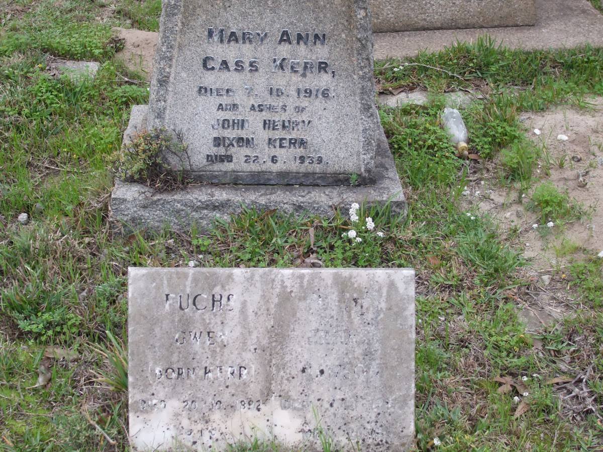 KERR John Henry Dixon -1939 &amp; Mary Ann Cass -1916