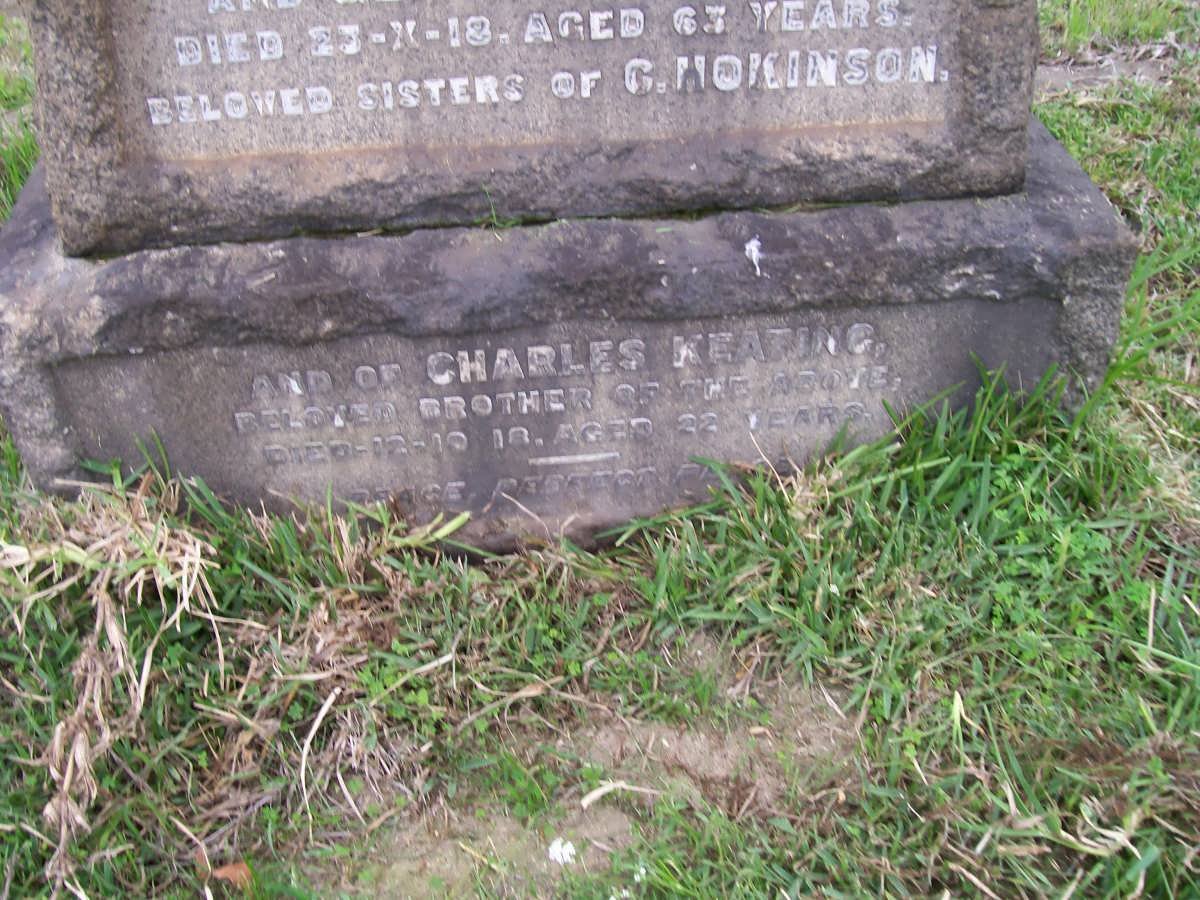 KEATING Charles -1918