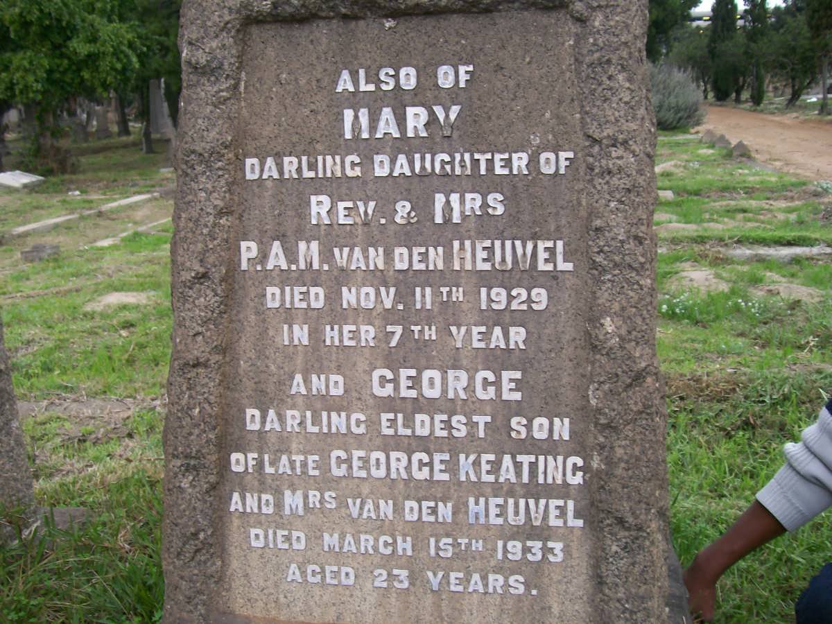 HEUVEL Mary, van der -1929 :: KEATING George -1933