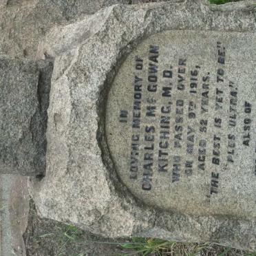KITCHING Charles McGowan -1916 &amp; Annie Elizabeth -1936