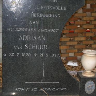KITSHOFF Adriaan van Schoor 1929-1977