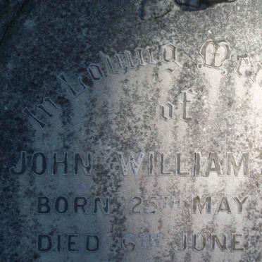 KING John William 1861-1895