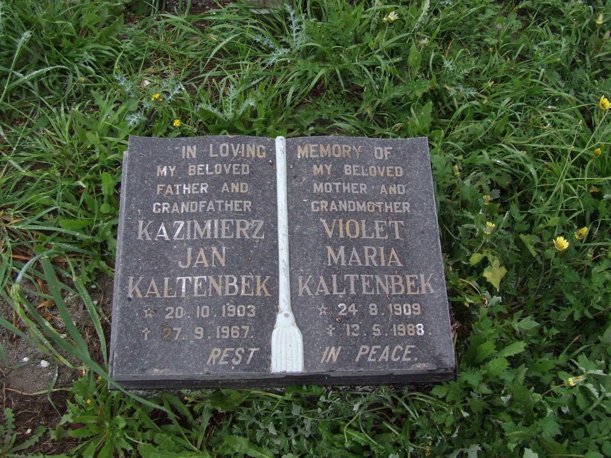 KALTENBEK Kazimierz Jan 1903-1967 &amp; Violet Maria 1909-1988