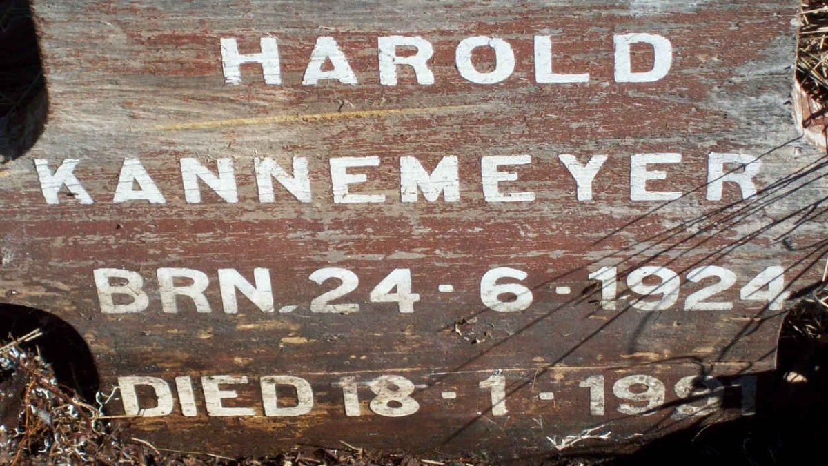 KANNEMEYER Harold 1924-1991