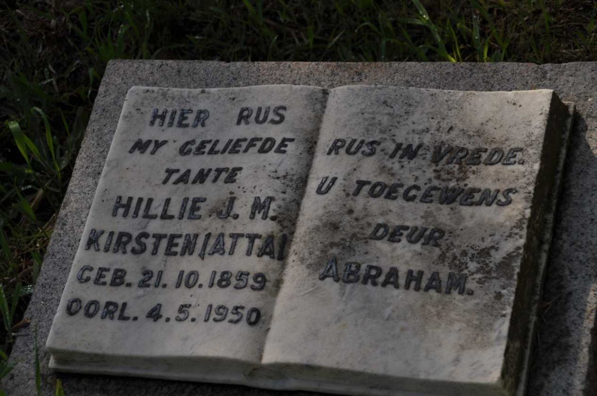 KIRSTEN Hillie J.M. 1859-1950