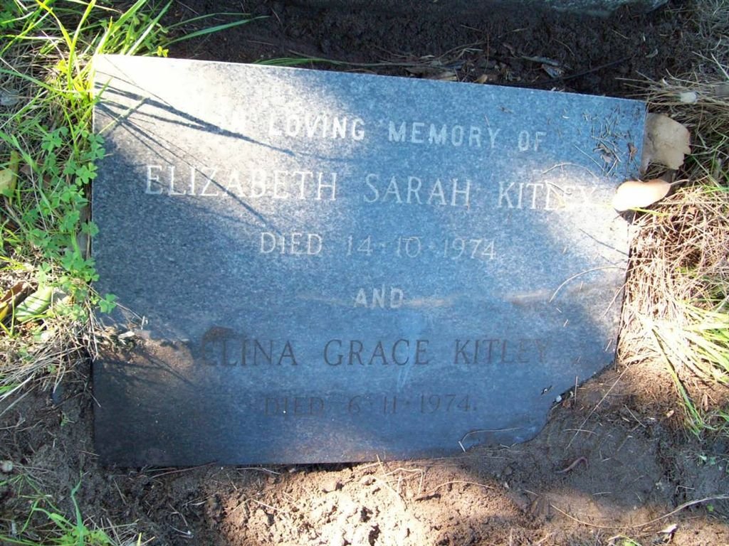 KITLEY Elizabath Sarah -1974 :: KITLEY Selina Grace -1974