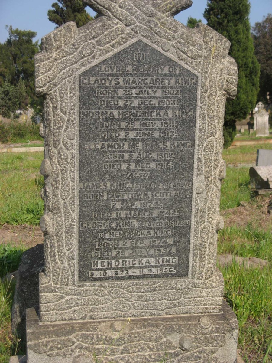 KING James 1874-1942 :: KING George 1874-1952 &amp; Hendricka 1872-1956