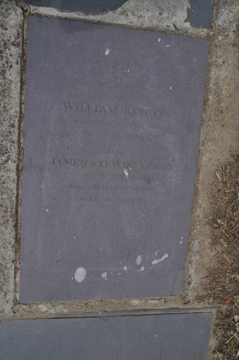 KINGON William -18?5 :: KINGON James Stewart -18?8