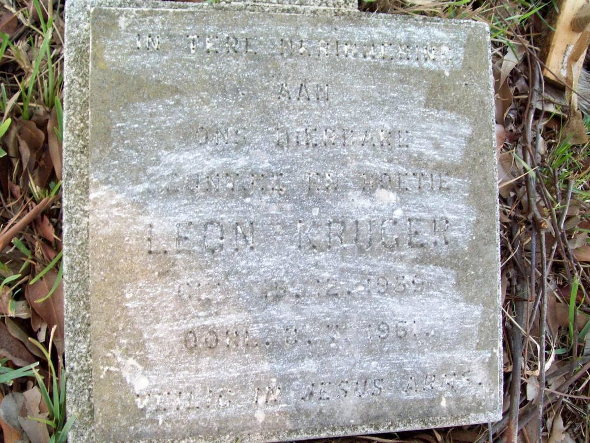 KRUGER Leon 1939-1961