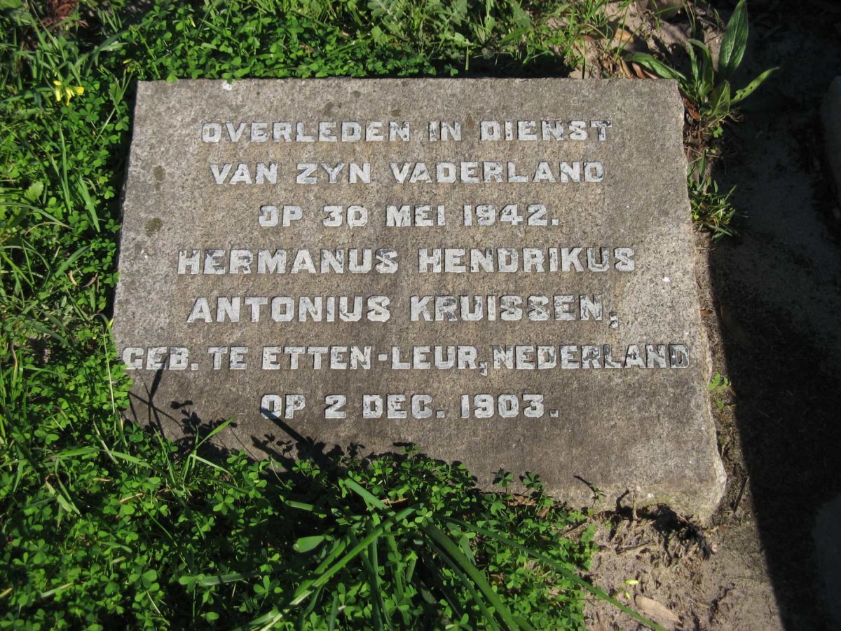 KRUISSEN Hermanus Hendrikus Antonius 1903-1942