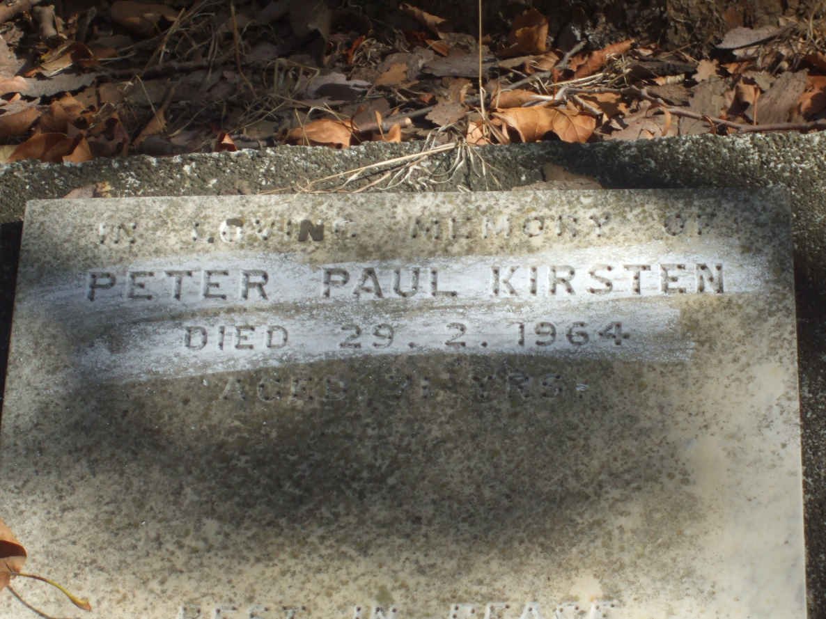 KRAUSE Peter Paul Kirsten -1964