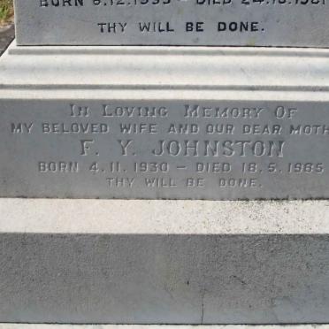 JOHNSTON F.Y. 1930-1985