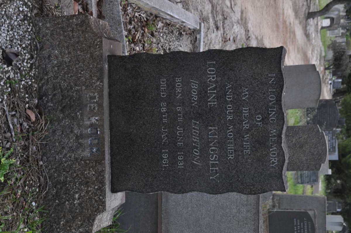 KOCK Loraine Kingsley, de nee LIGHTON 1931-1961