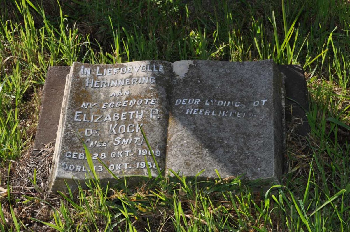 KOCK Elizabeth P., de nee SMIT 1909-1938