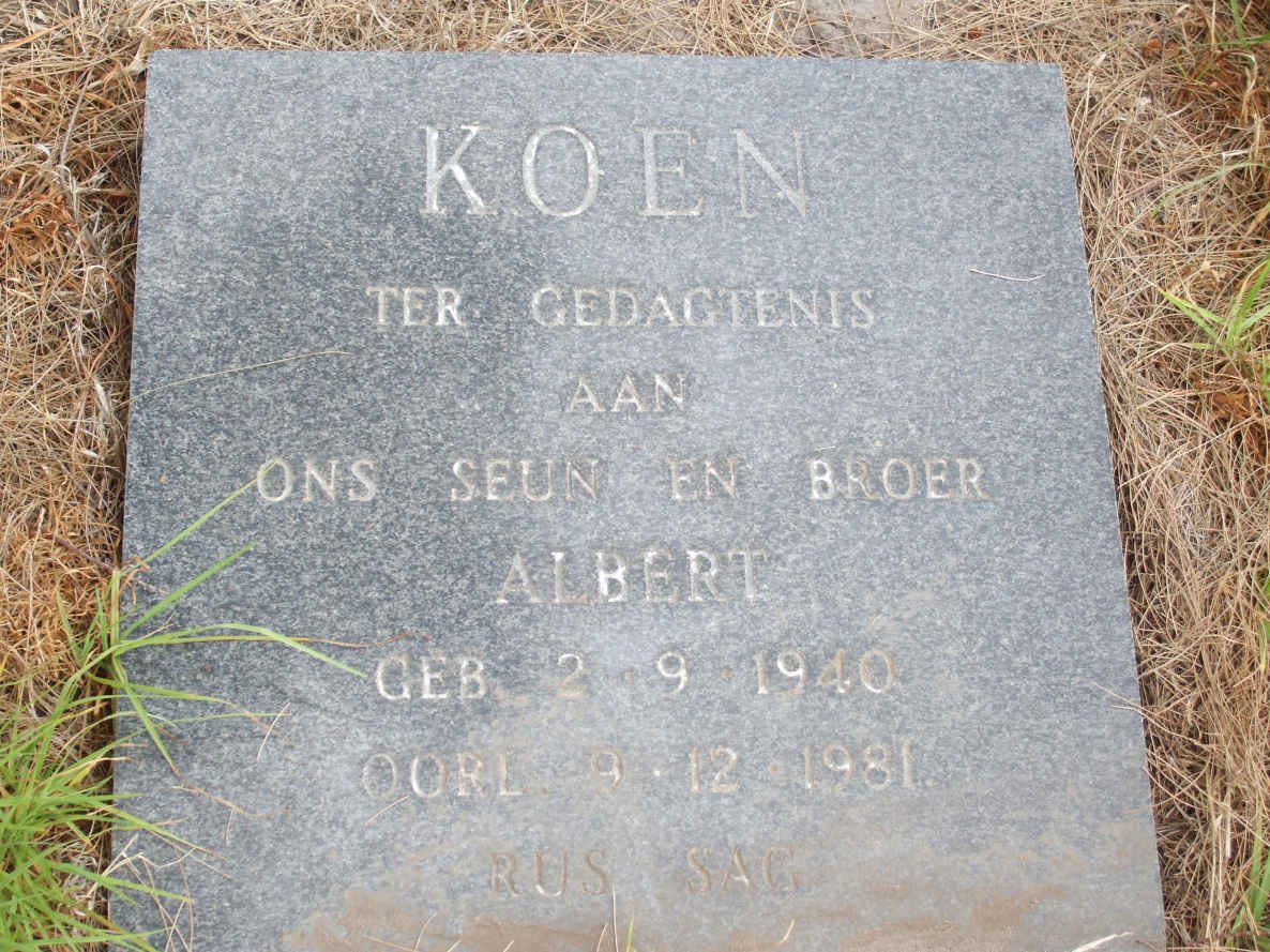 KOEN Albert 1940-1981