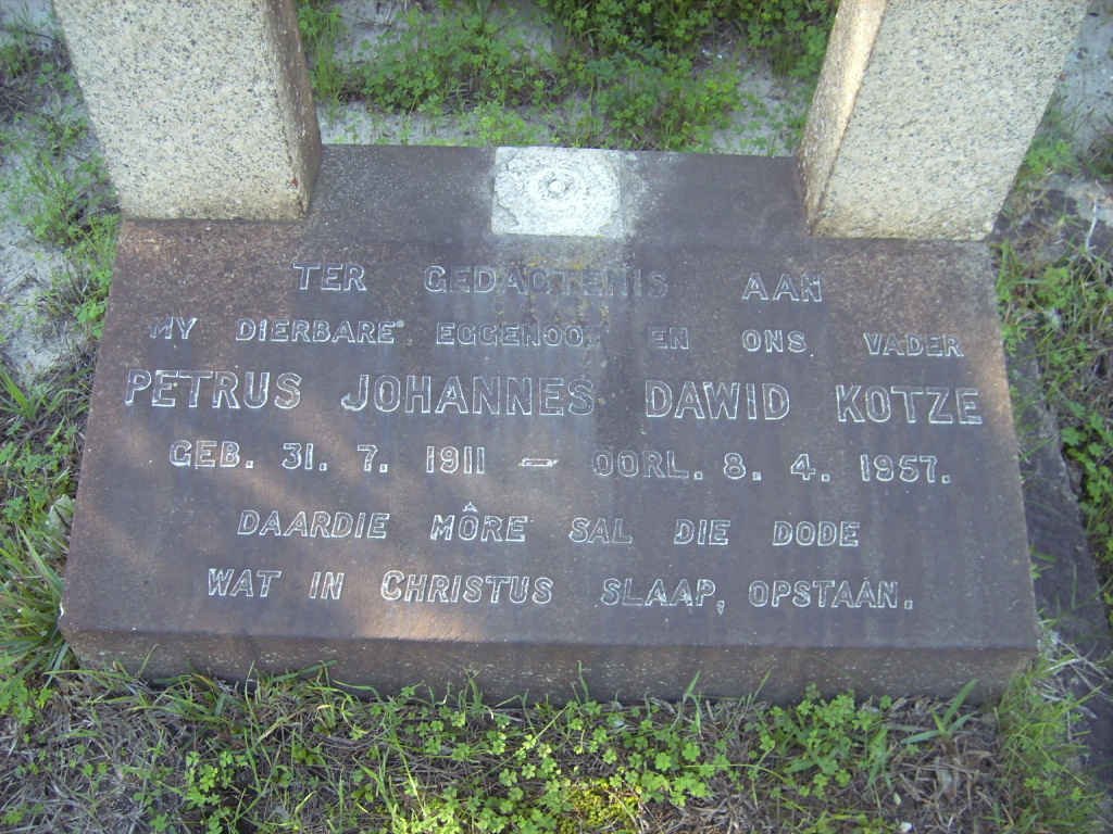 KOTZE Petrus Johannes Dawid  1911-1957