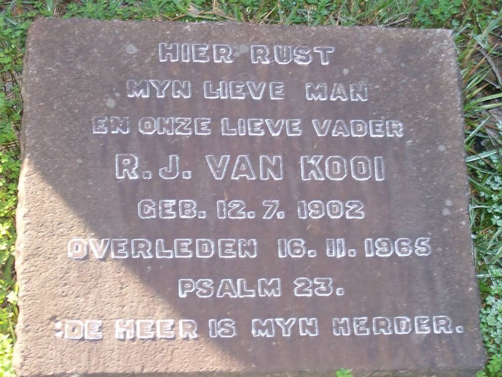 KOOI R.J.,van 1902-1965