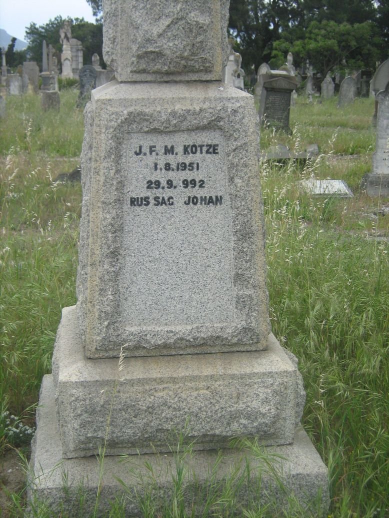 KOTZE J.F.M. -1992