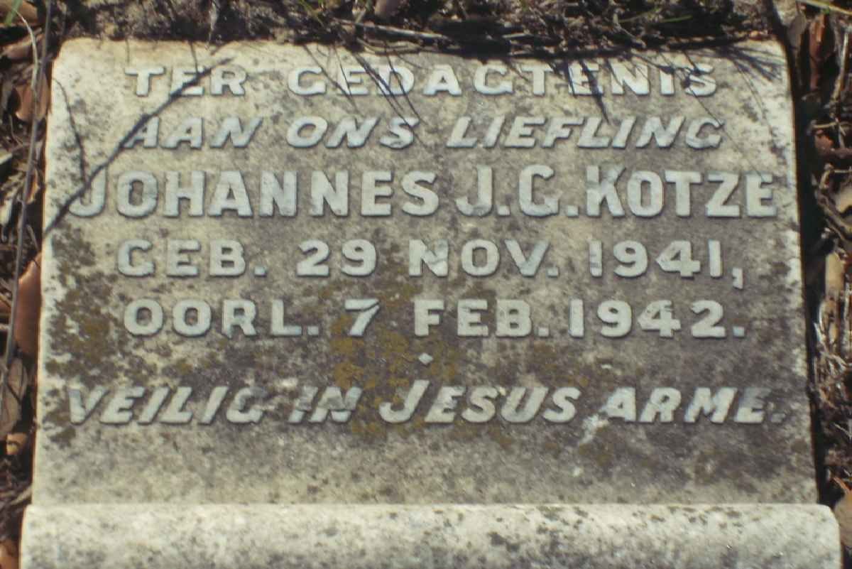 KOTZE Johannes J.G. 1941-1942