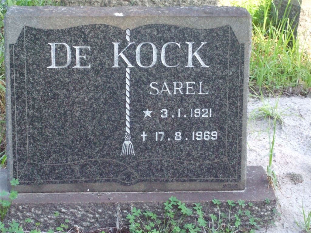 KOCK Sarel, de 1921-1969