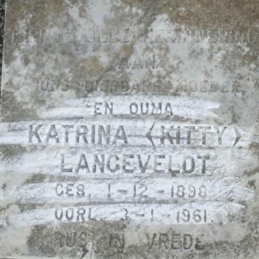 LANGEVELDT Katrina 1898-1961