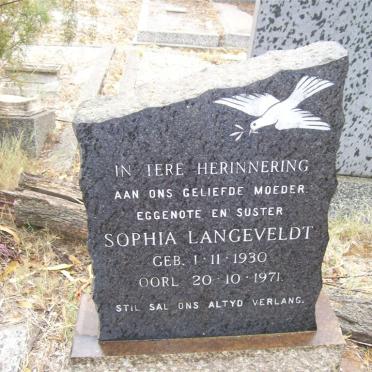 LANGEVELDT Sophia 1930-1971