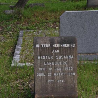 LANDSBERG Hester Susanna 1925-1949