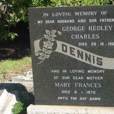 LAYZELL :: DENNIS George Hedley Charles -1969 &amp; Mary Frances -1975