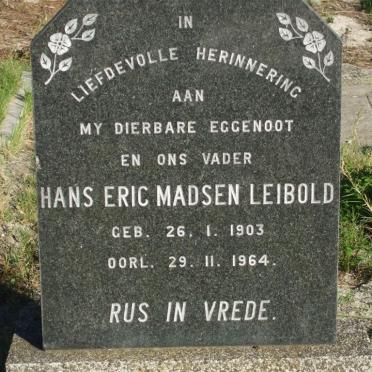 LEIBOLD Hans Eric Madsen 1903-1964