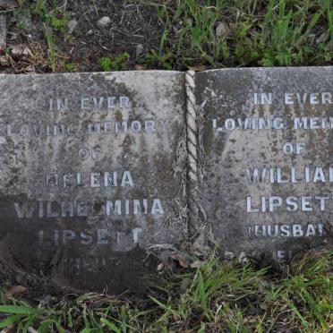 LIPSETT William &amp; Helena Wilhelmina