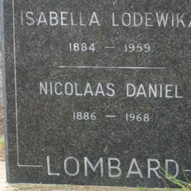 LOMBARD Nicolaas Daniel 1886-1968 &amp; Isabella Lodewika 1884-1959