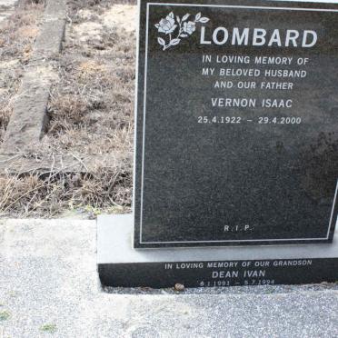 LOMBARD Vernon Isaac 1922-2000 :: LOMBARD Dean Ivan 1991-1994