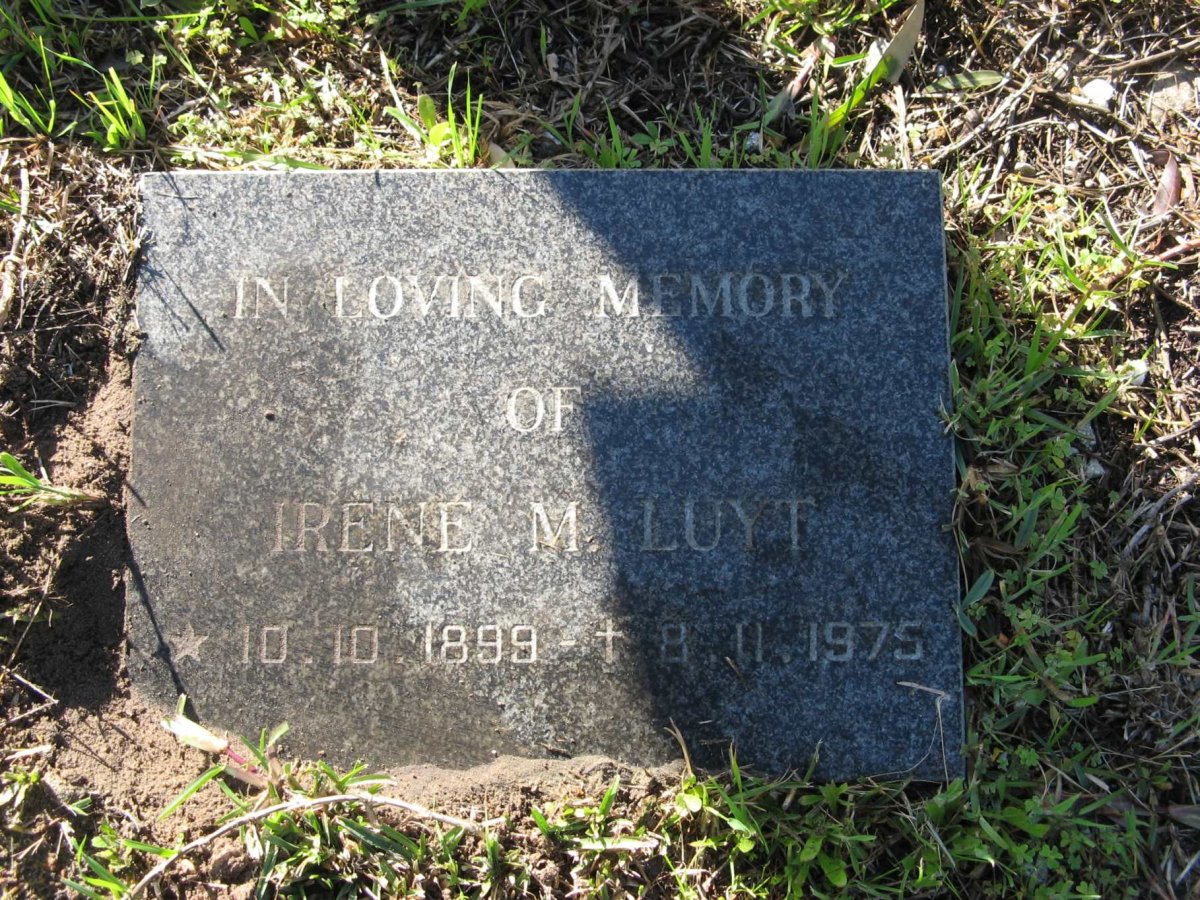 LUYT Irene M. 1899-1975