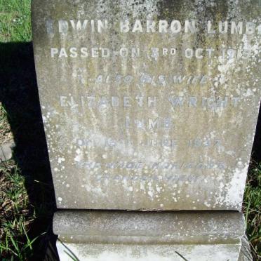 LUMB Edwin Barron -1915 &amp; Elizabeth WRIGHT -1937