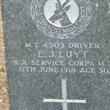 LUYT E.J.  -1918