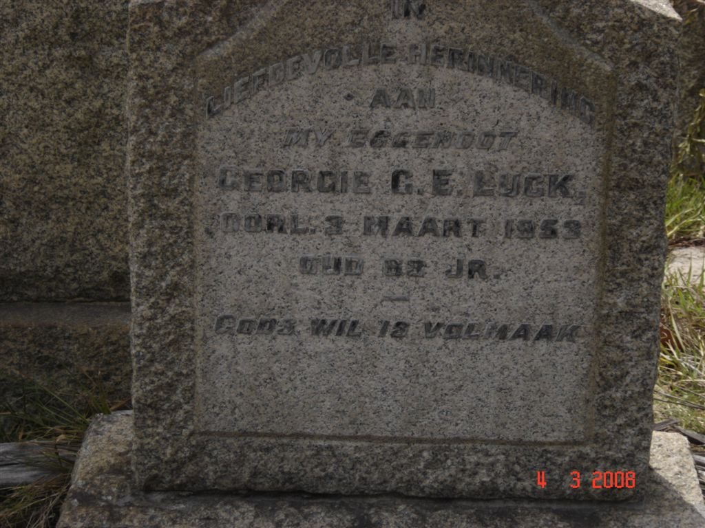 LUCK G.E. -1953