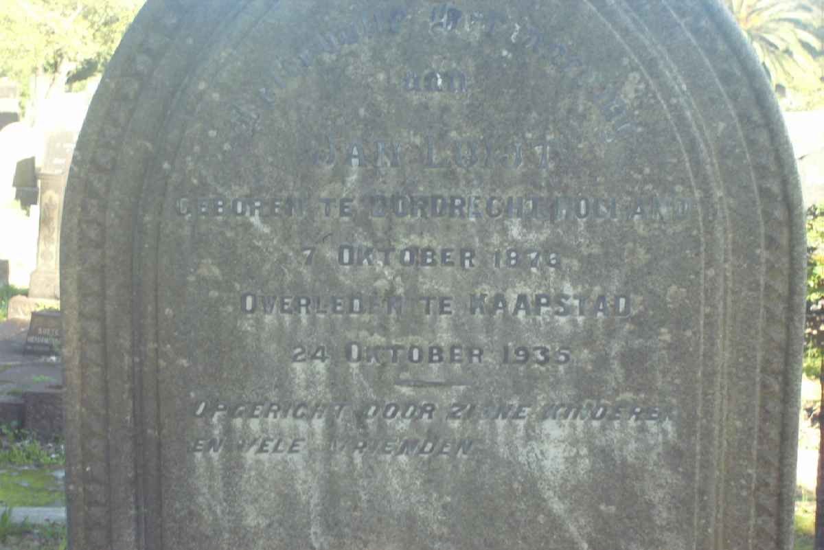 LUIJT Jan 1876-1935