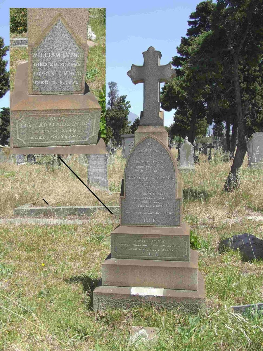 LYNCH Bridget 1876- :: LYNCH Thomas Michael 1874-1876 :: LYNCH William 1841-187?