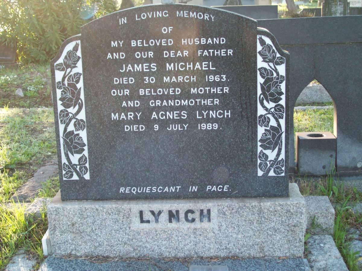 LYNCH James Michael -1963 &amp; Mary Agnes -1989