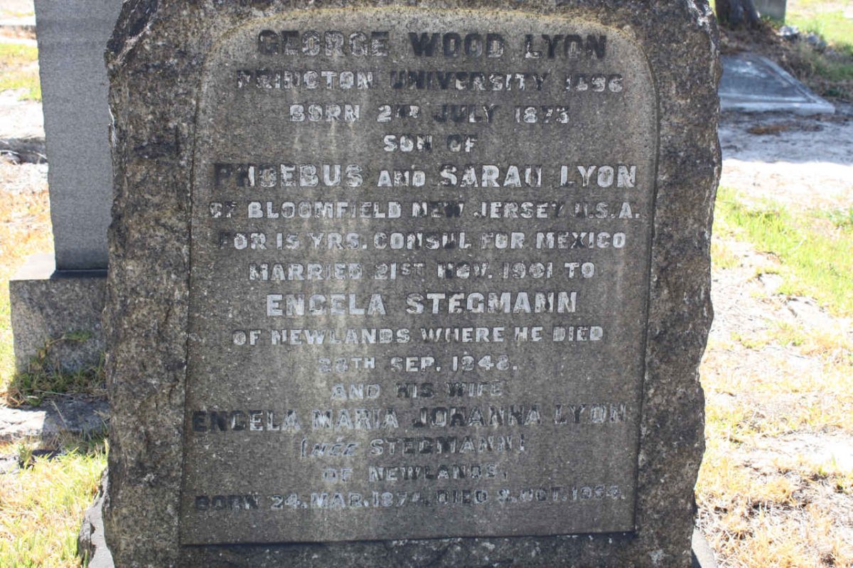 LYON George Wood 1873-1948 &amp; Engela Maria Johanna STEGMANN 1874-1954